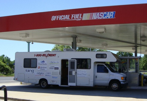 The RV at the NJTP Rest Stop